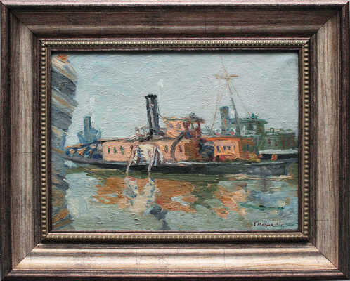 Ильин Евгений Владимирович. Пейзаж с лодкой